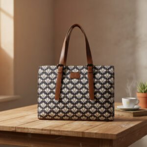 Warbler Tote Bag,Office Laptop Bag | Tote Bag For Women Fits Upto 15.6 inch |Purse for Women | Vegan Leather Handbag | Daily & Travel Use