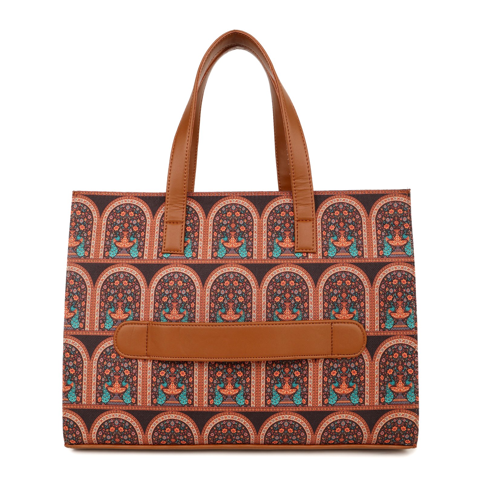 Warbler Tote Bag,Office Laptop Bag | Tote Bag For Women Fits Upto 15.6 inch |Purse for Women | Vegan Leather Handbag | Daily & Travel Use - Image 5